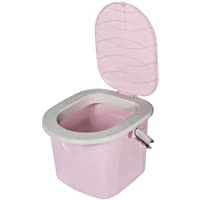 BranQ - Home essential Mobile Toilette Inodoro portátil para Camping- Unisex Adulto- Rosa- 15-5l